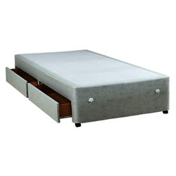 Silentnight Non Sprung 2 Drawer Divan Storage Bed, Single